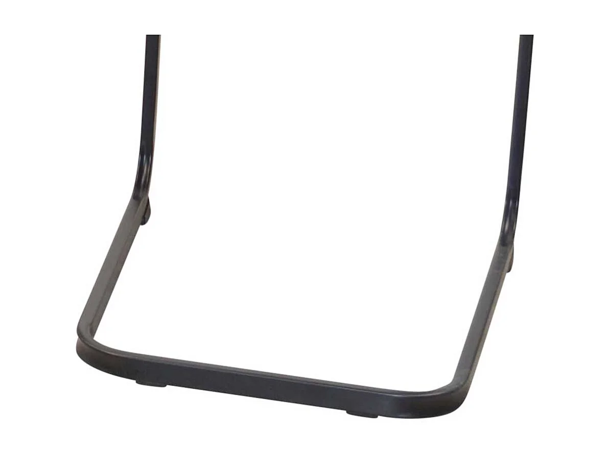 Freischwinger Stuhl Set in Anthrazit Vintage und Schwarz Microfaser Bezug (4er Set)