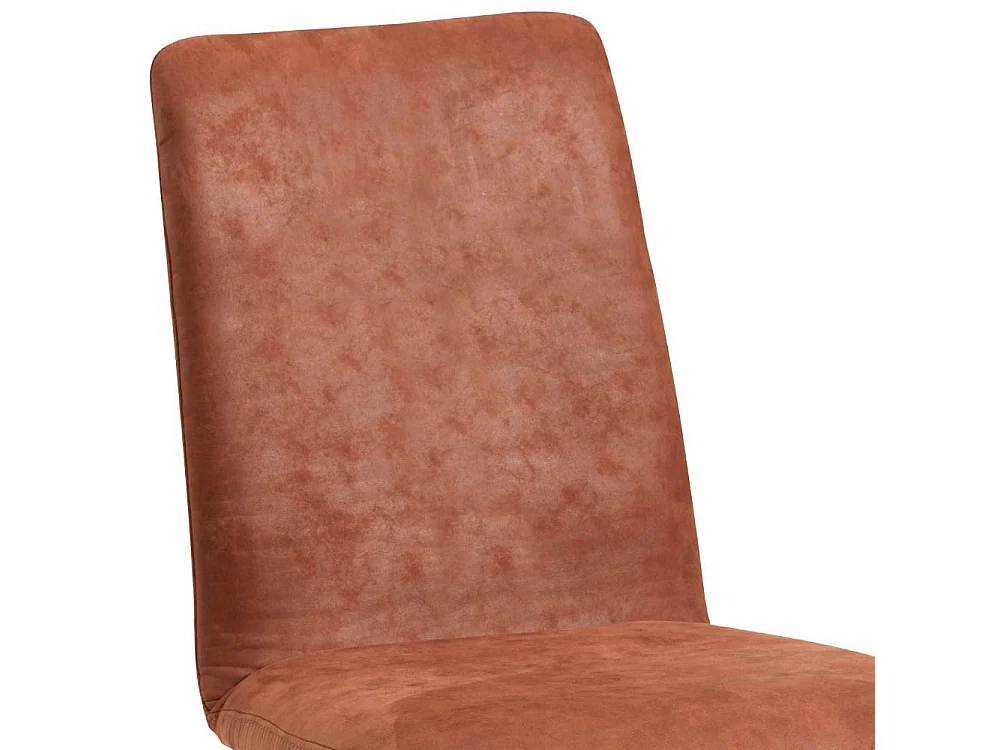 Esszimmerstuhl Polsterstuhl aus Microfaser mit Gestell aus Metall (2er Set)