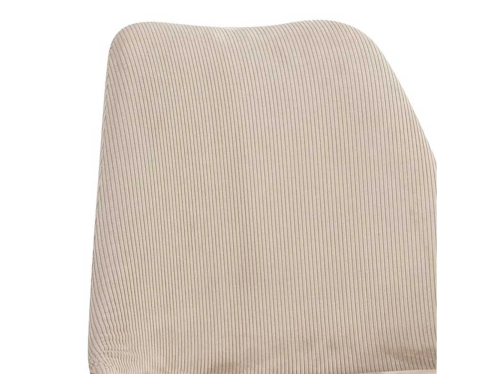 Esstisch Stühle Schalenstühle aus Cord mit Gestell aus Metall (2er Set)