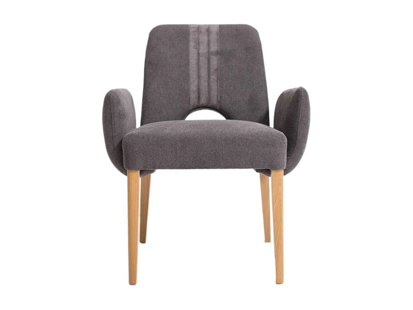 Esszimmerarmlehnstuhl aus Velours Gestell aus Massivholz