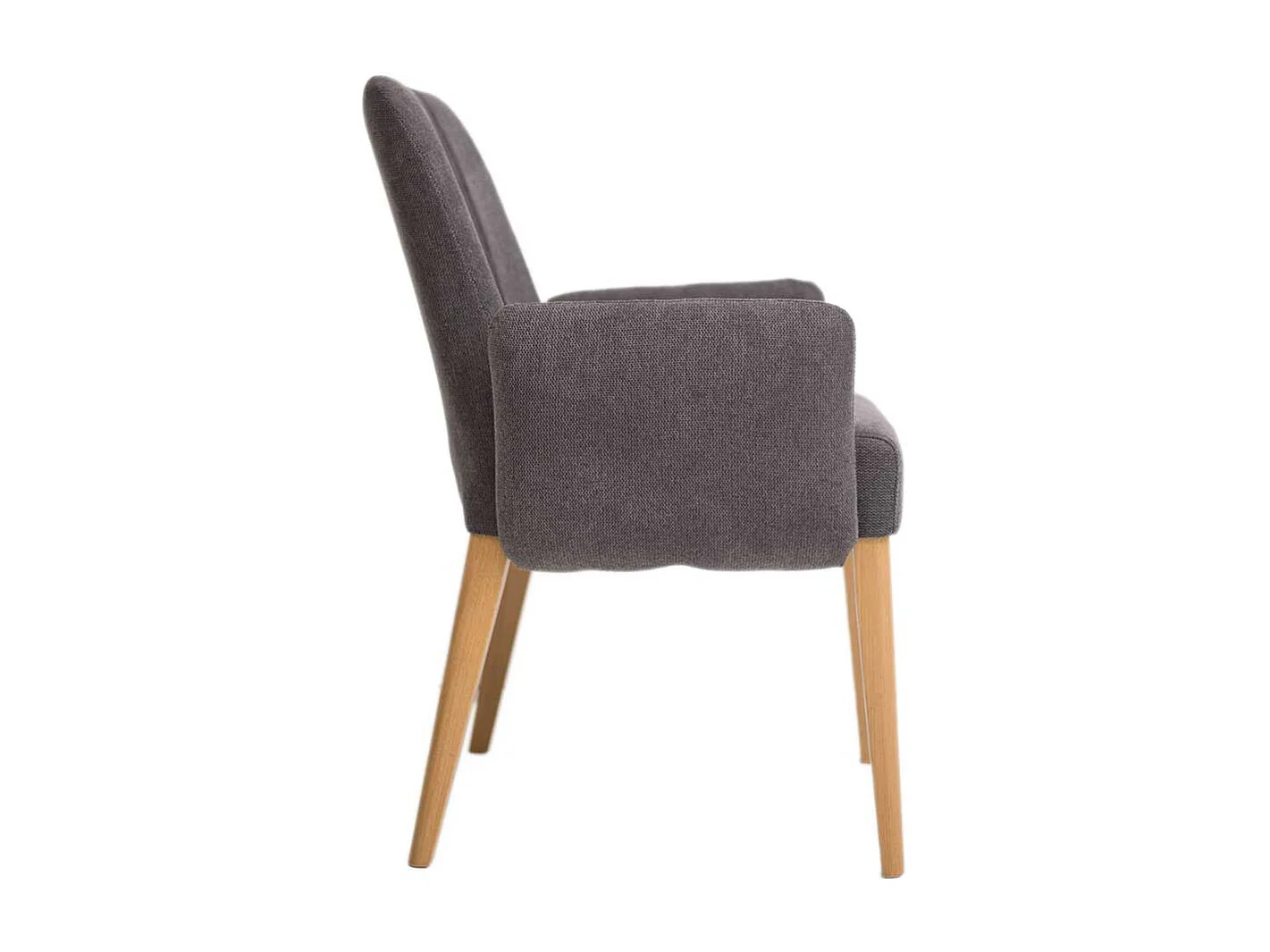 Esszimmerarmlehnstuhl aus Velours Gestell aus Massivholz