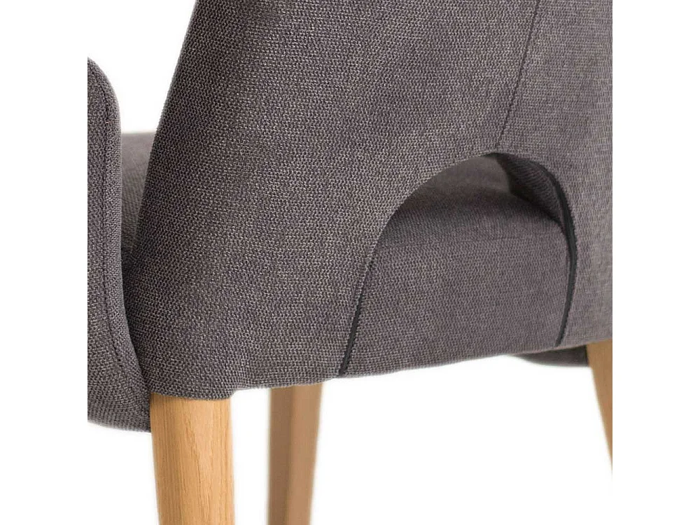 Esszimmerarmlehnstuhl aus Velours Gestell aus Massivholz