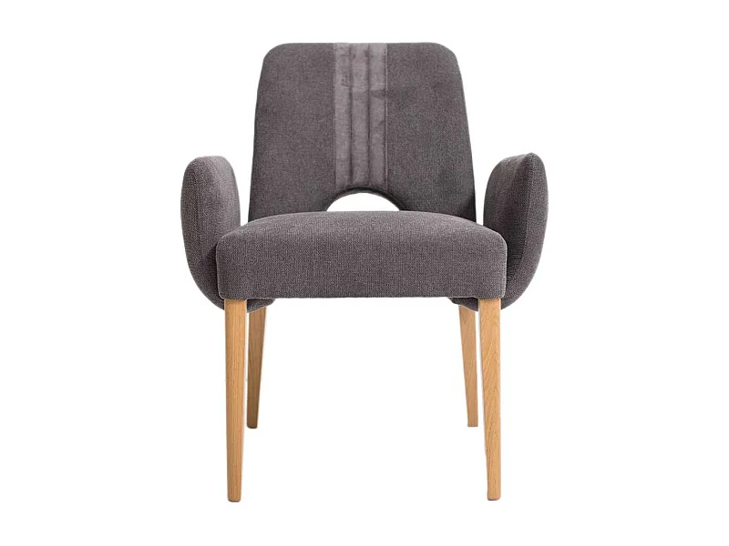 Esszimmerarmlehnstuhl aus Velours Gestell aus Massivholz