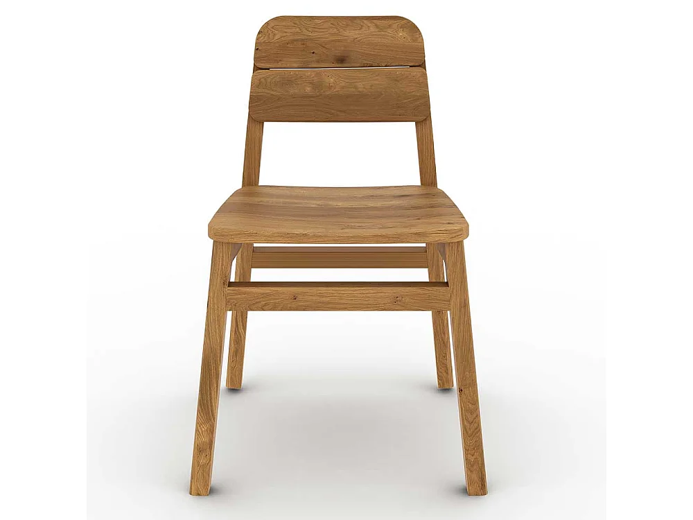 Esszimmerstuhl Stuhl Esszimmer aus Wildeiche Massivholz mit vier Füßen (2er Set)