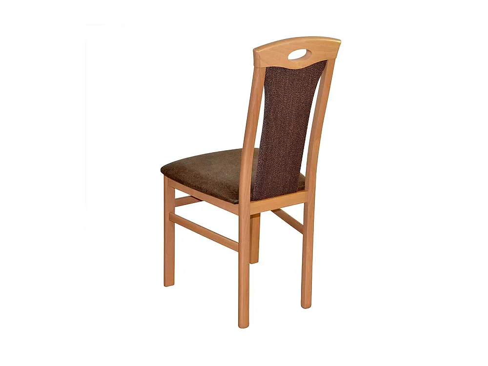 Esstisch Stühle Buche Bezug in Braun 95 cm hoch (2er Set)