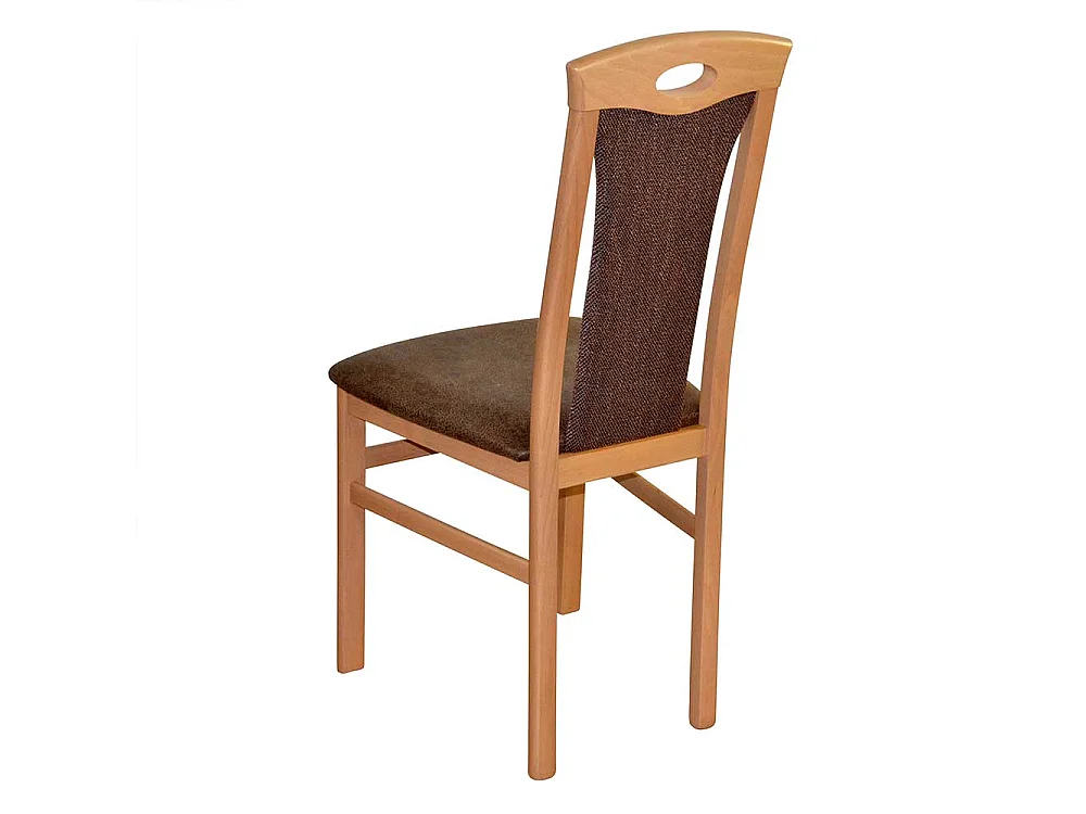 Esstisch Stühle Buche Bezug in Braun 95 cm hoch (2er Set)