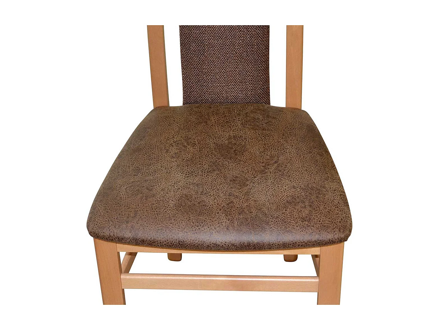 Esstisch Stühle Buche Bezug in Braun 95 cm hoch (2er Set)