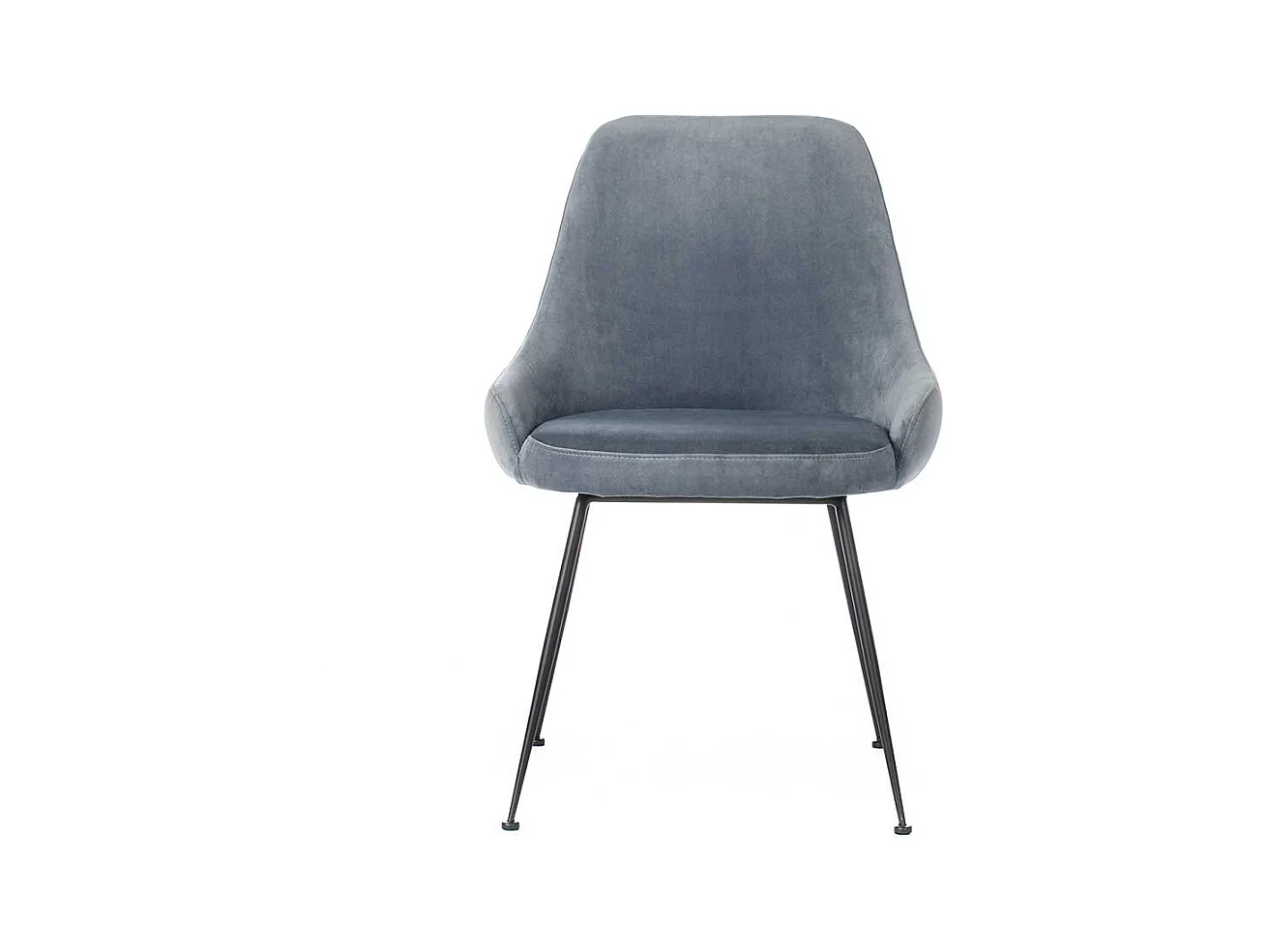 Esszimmerstuhl in Hellblau gepolstert