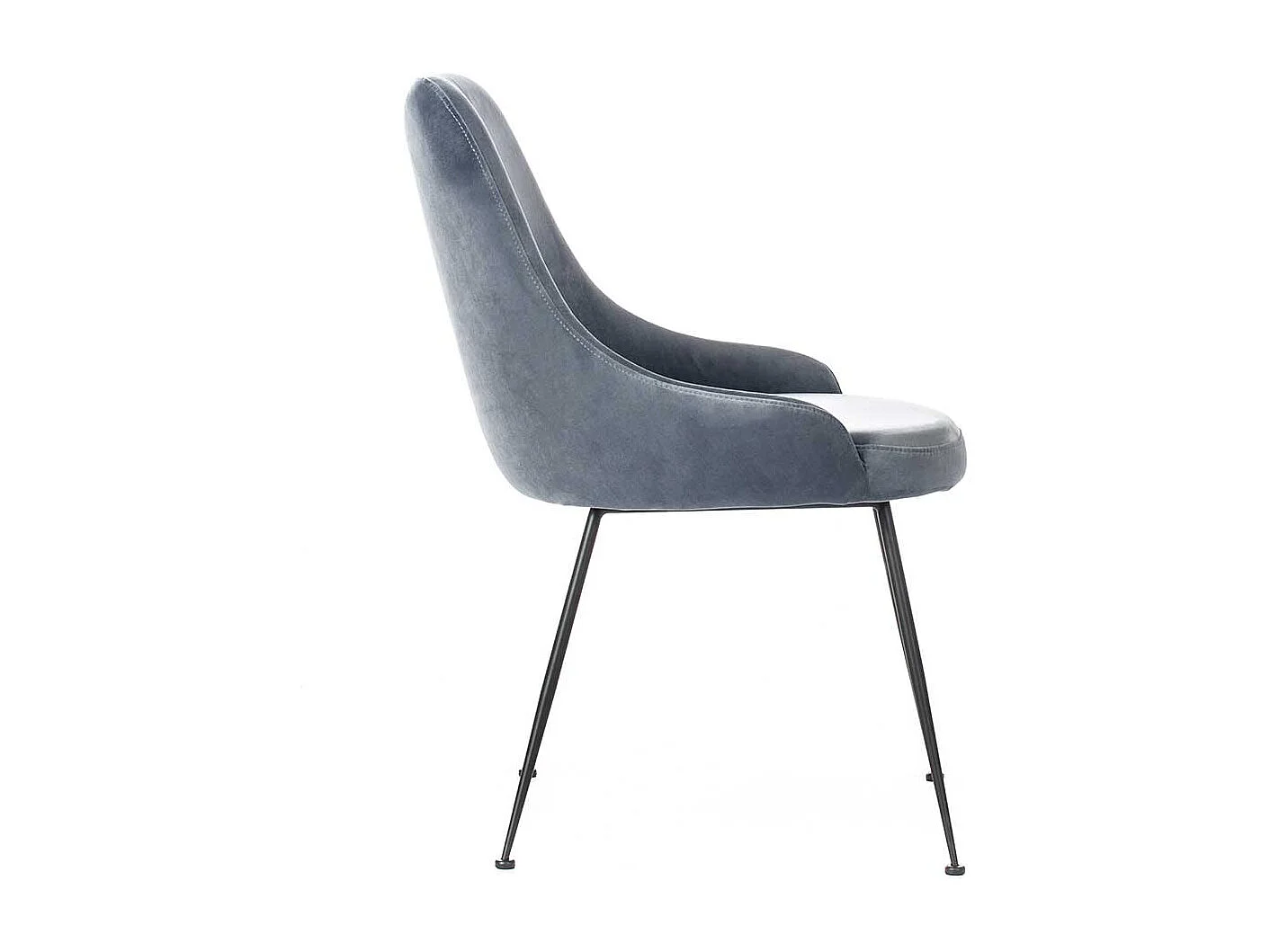 Esszimmerstuhl in Hellblau gepolstert