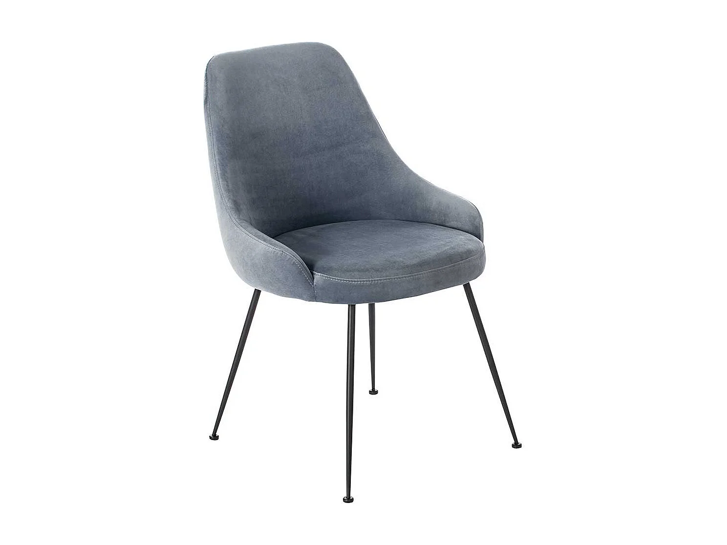 Esszimmerstuhl in Hellblau gepolstert