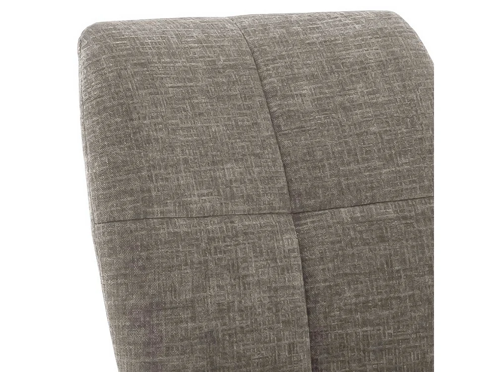 Polsterstühle in Hellbraun Webstoff Edelstahlgestell (2er Set)