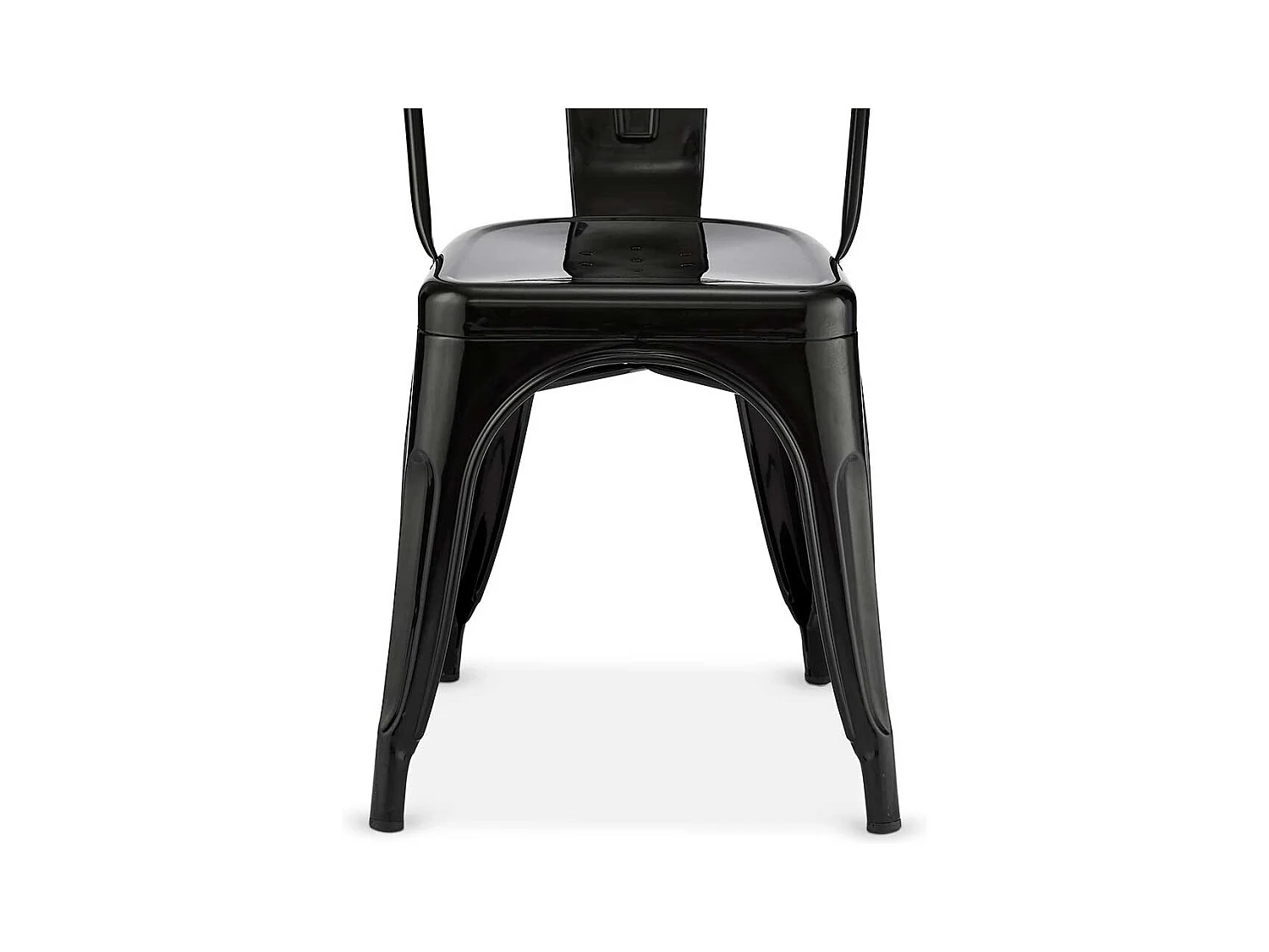 Industriedesign St�hle aus Stahl Schwarz (4er Set)