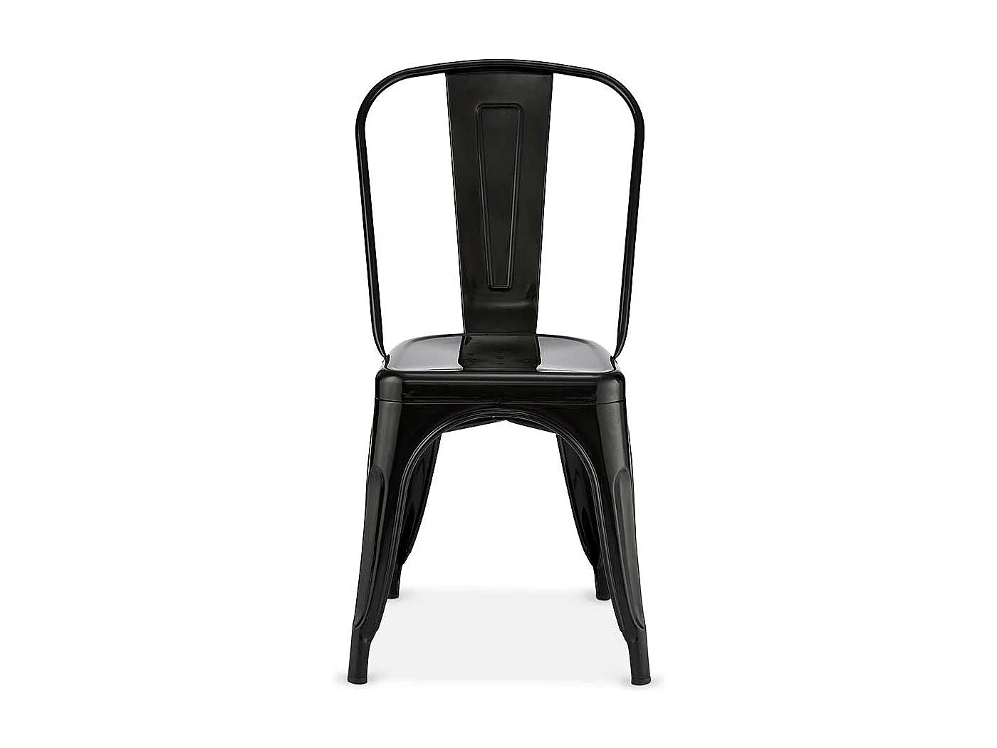 Industriedesign St�hle aus Stahl Schwarz (4er Set)