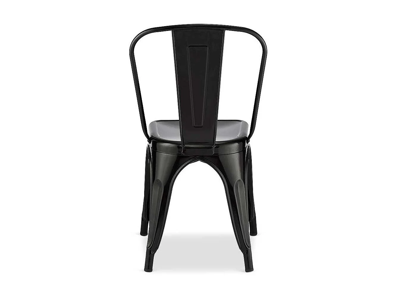 Industriedesign St�hle aus Stahl Schwarz (4er Set)