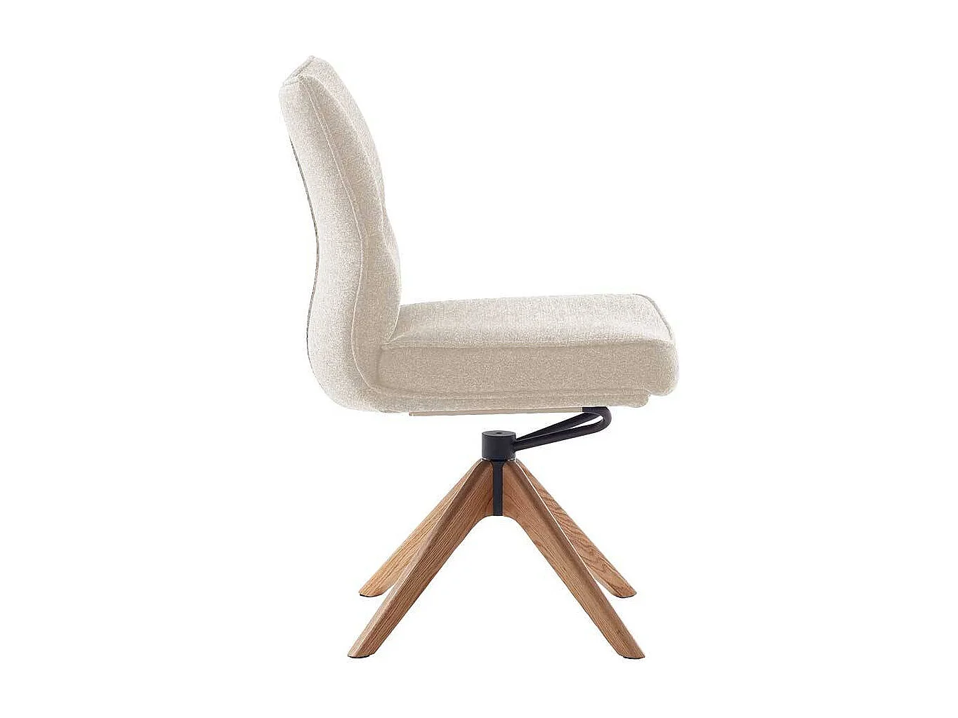 Esstisch Stühle Küchenstuhl aus Massivholz und Chenillegewebe (2er Set)