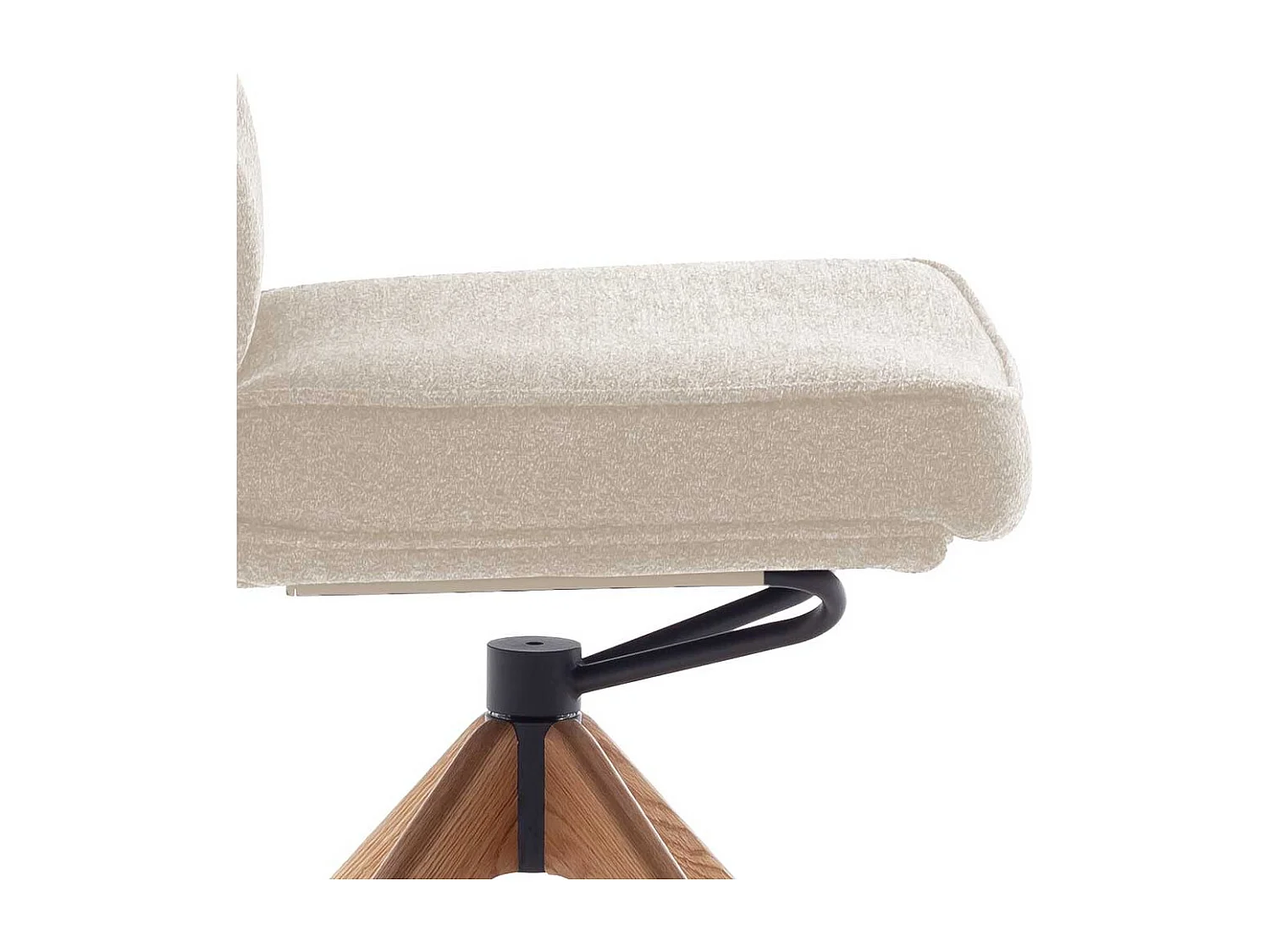 Esstisch Stühle Küchenstuhl aus Massivholz und Chenillegewebe (2er Set)