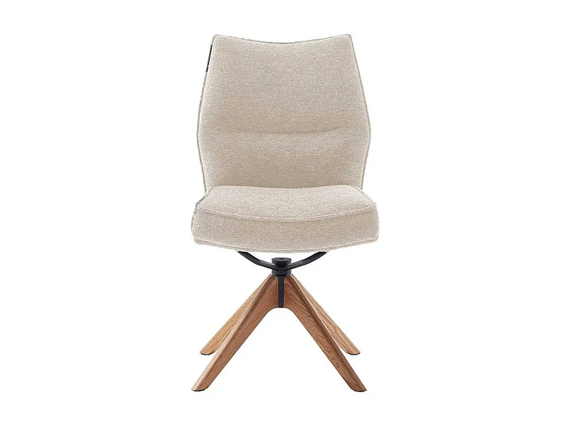 Esstisch Stühle Küchenstuhl aus Massivholz und Chenillegewebe (2er Set)