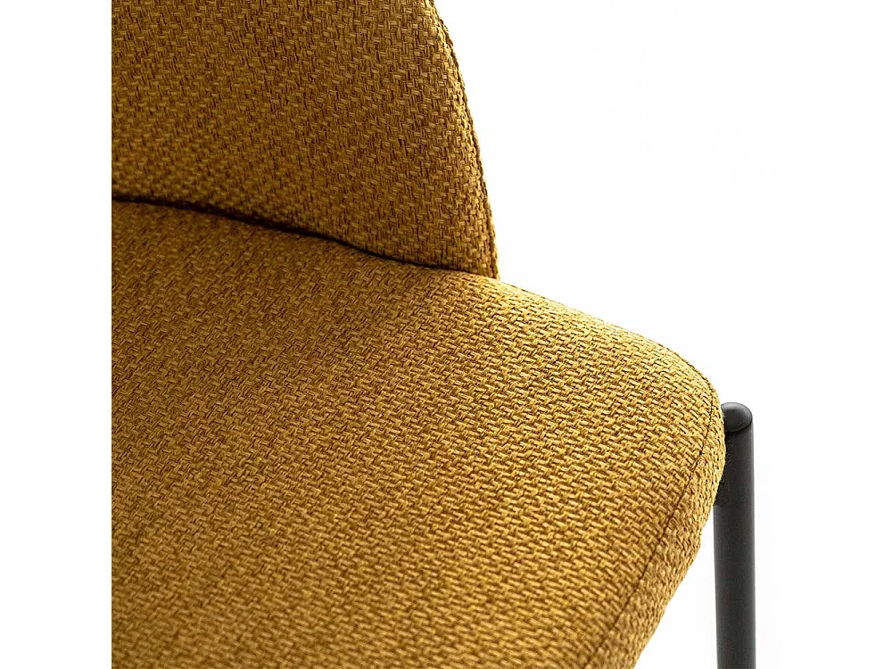 Esszimmerstühle in Gelb Armlehnen (2er Set)