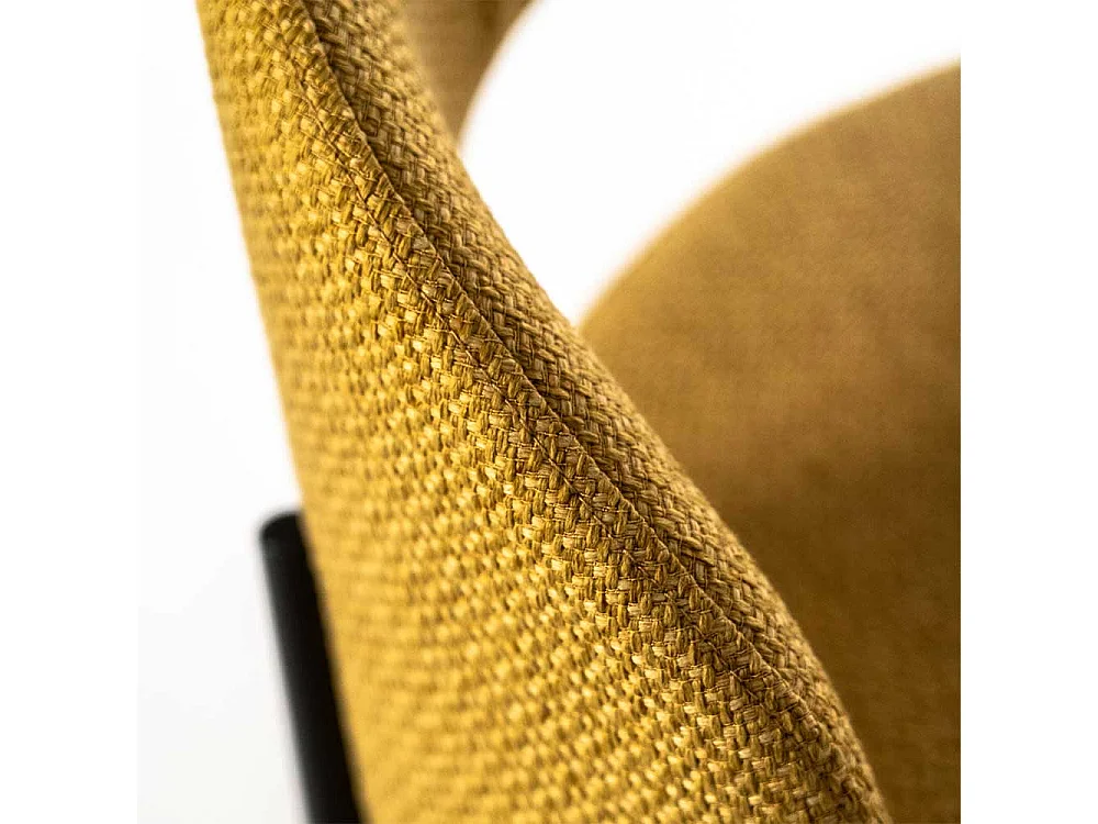 Esszimmerstühle in Gelb Armlehnen (2er Set)