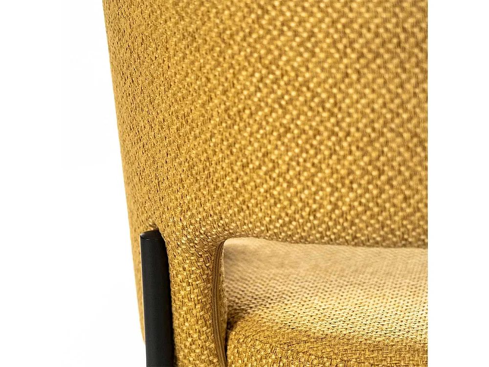 Esszimmerstühle in Gelb Armlehnen (2er Set)