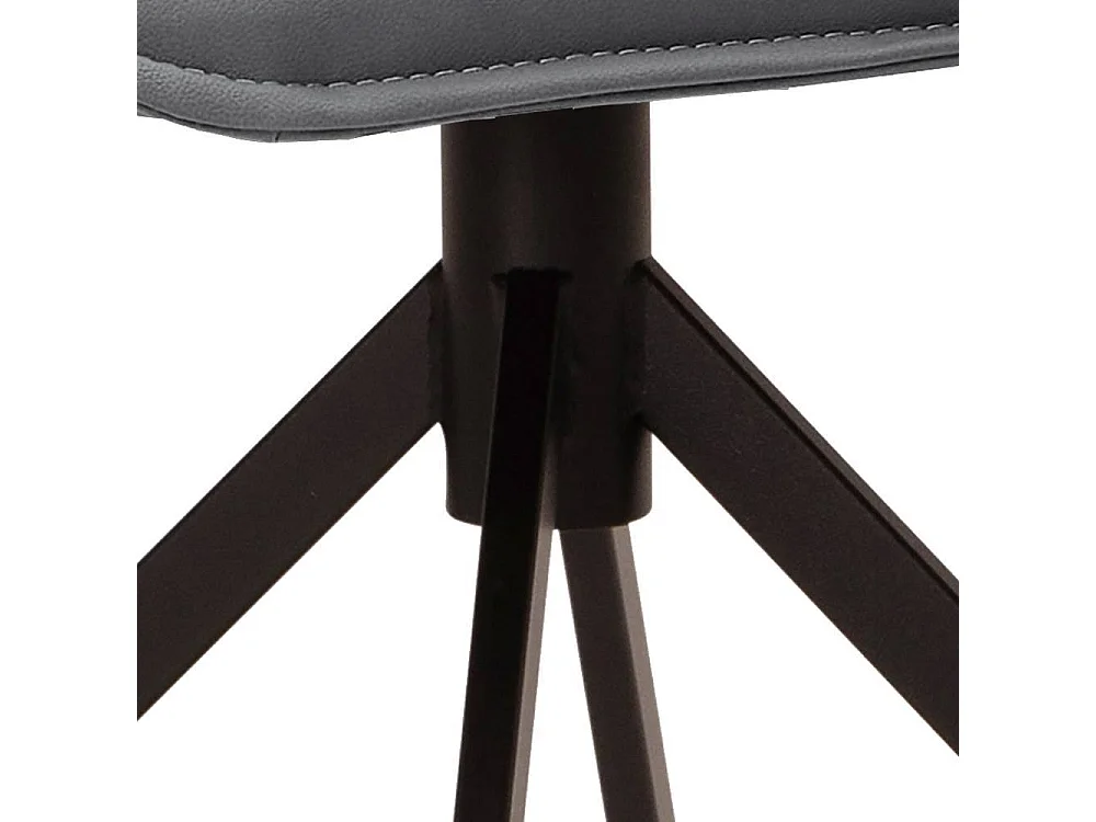 Armlehnstuhl Polsterstuhl Esszimmer in Dunkelgrau mit Gestell aus Metall