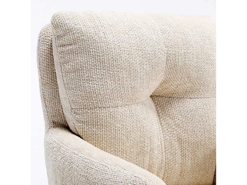 Polsterstuhl Esstischstühle in Cremeweiß und Eichefarben (2er Set)