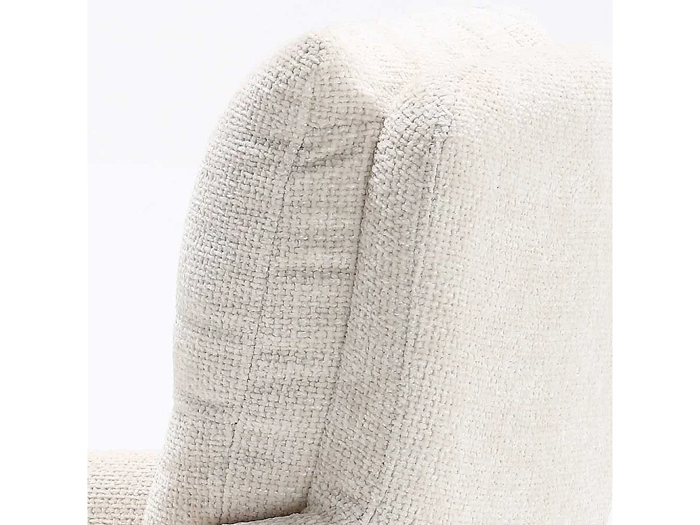 Polsterstuhl Esstischstühle in Cremeweiß und Eichefarben (2er Set)