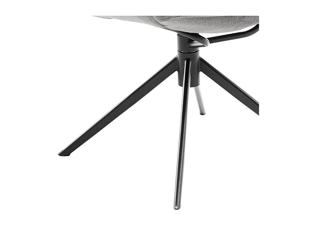 Armlehnstuhl Wohnzimmerstuhl in Anthrazit um 360 Grad drehbar (2er Set)