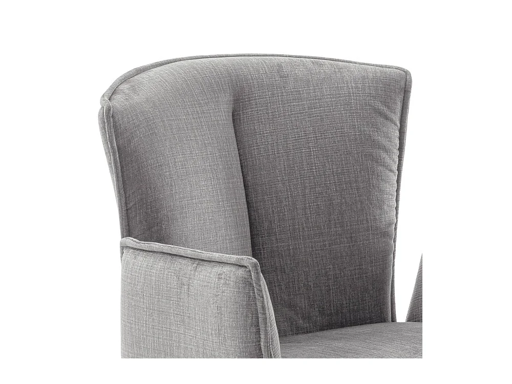 Armlehnstuhl Wohnzimmerstuhl in Anthrazit um 360 Grad drehbar (2er Set)