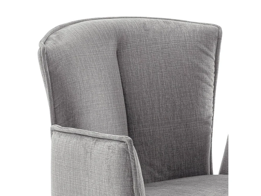 Armlehnstuhl Wohnzimmerstuhl in Anthrazit um 360 Grad drehbar (2er Set)