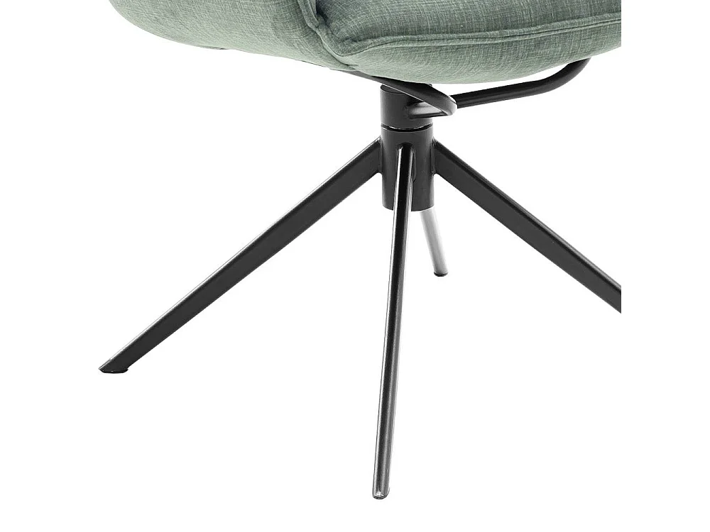 Armlehnstuhl Drehstuhl in Dunkelgr�n und modernem Design (2er Set)