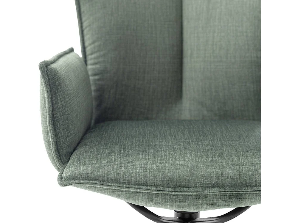 Armlehnstuhl Drehstuhl in Dunkelgr�n und modernem Design (2er Set)