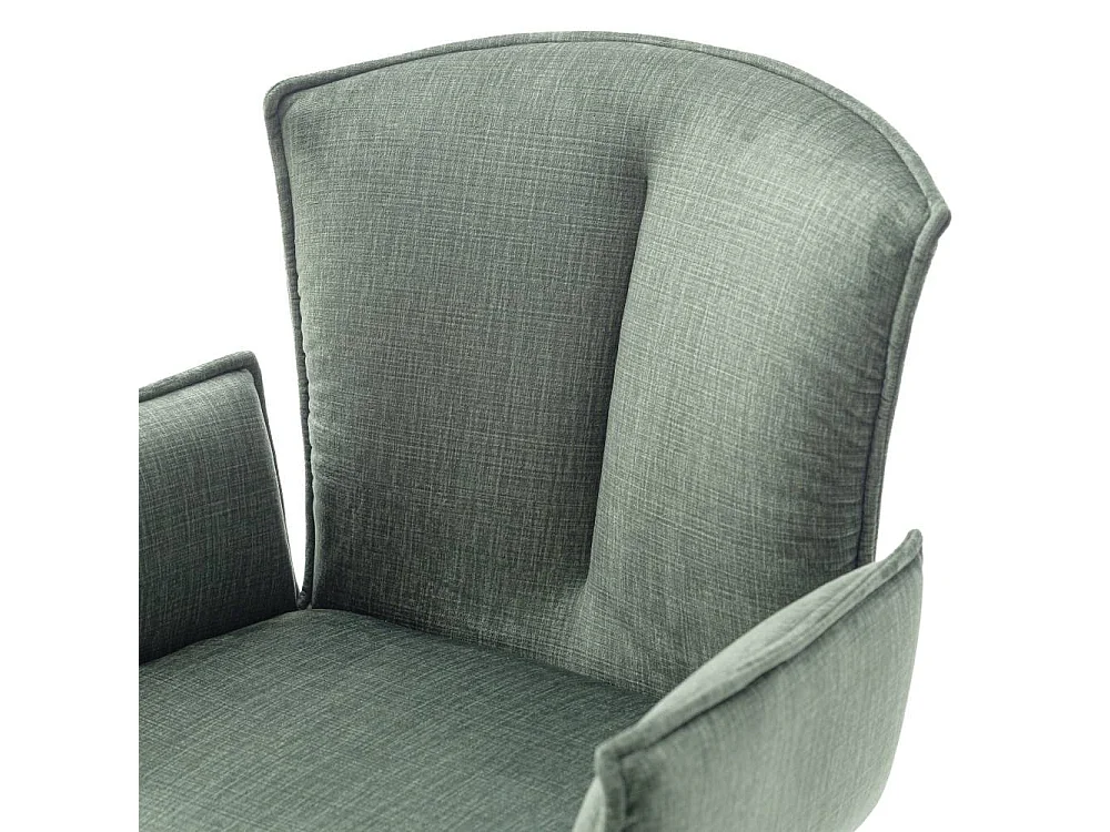 Armlehnstuhl Drehstuhl in Dunkelgr�n und modernem Design (2er Set)