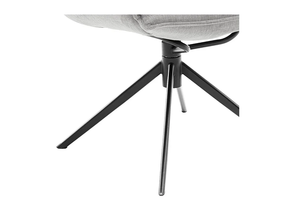 Armstuhl Wohnzimmerstuhl in Hellgrau mit Gestell aus Metall (2er Set)