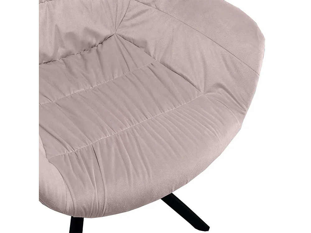 Rosa Esszimmerstuhl drehbar in modernem Design Armlehnen