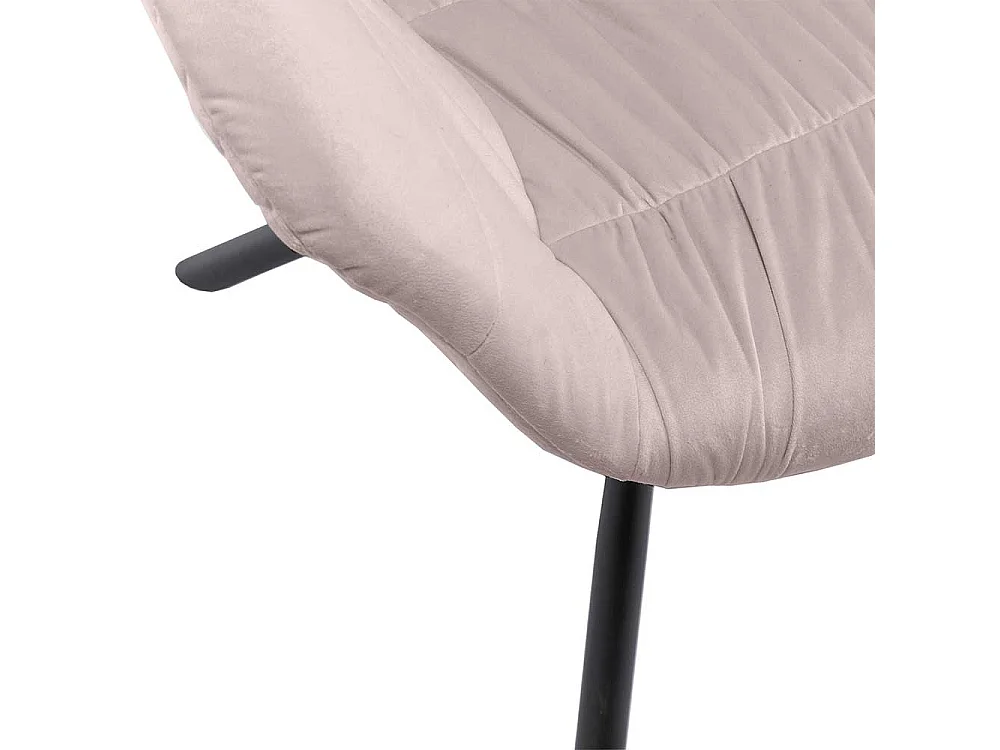 Rosa Esszimmerstuhl drehbar in modernem Design Armlehnen