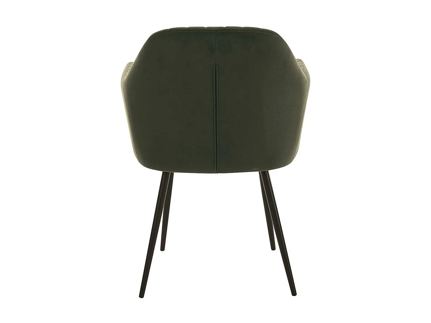 Esstischstuhl Samtvelours in Dunkelgrün Gestell aus Metall (2er Set)