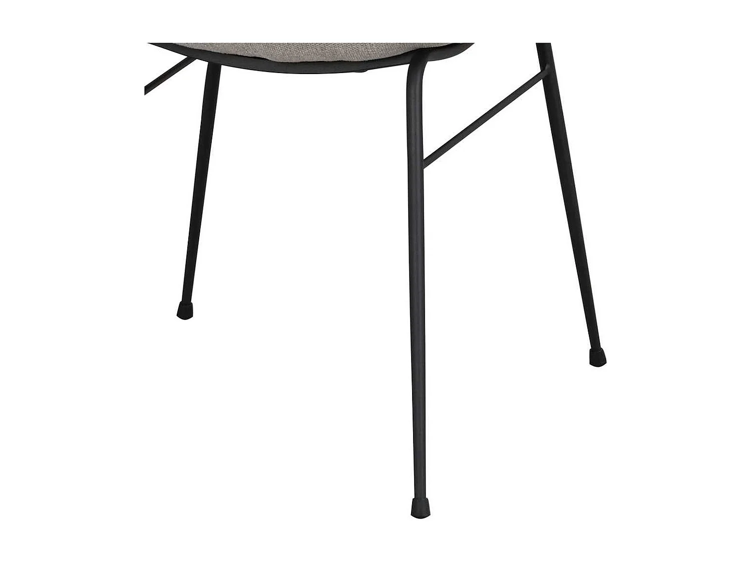 Polsterstuhl Esszimmer Set in Hellgrau Gestell aus Metall (2er Set)