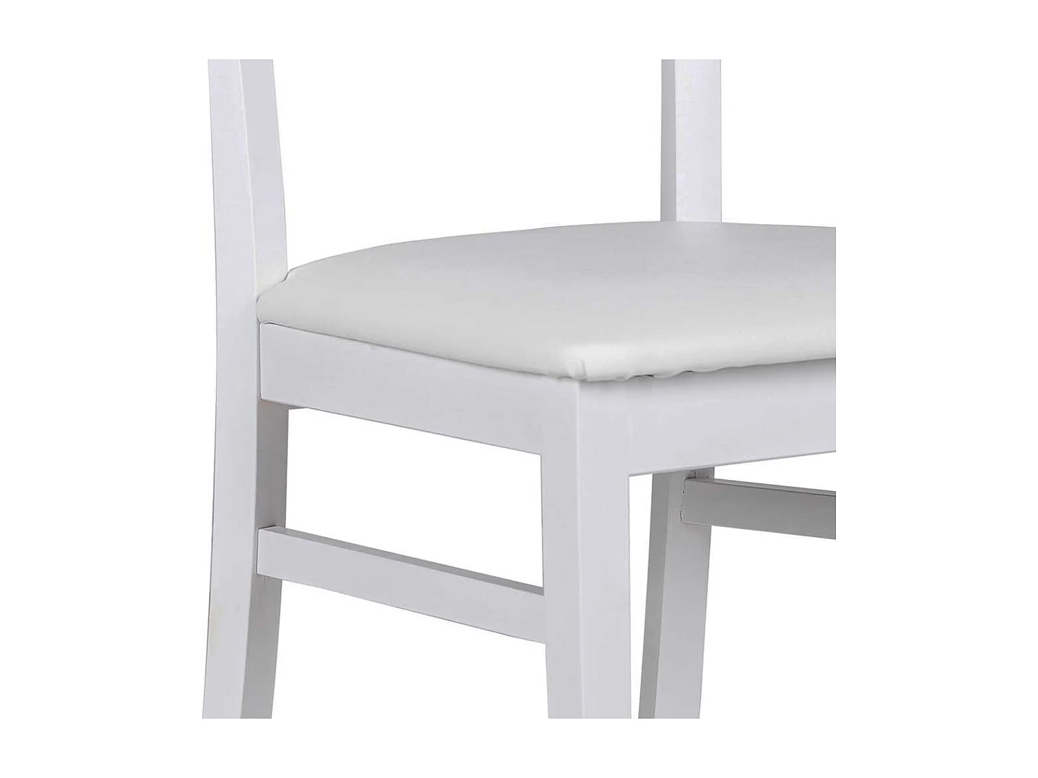 Holzstuhl Set in Weiß Buche Massivholz (2er Set)