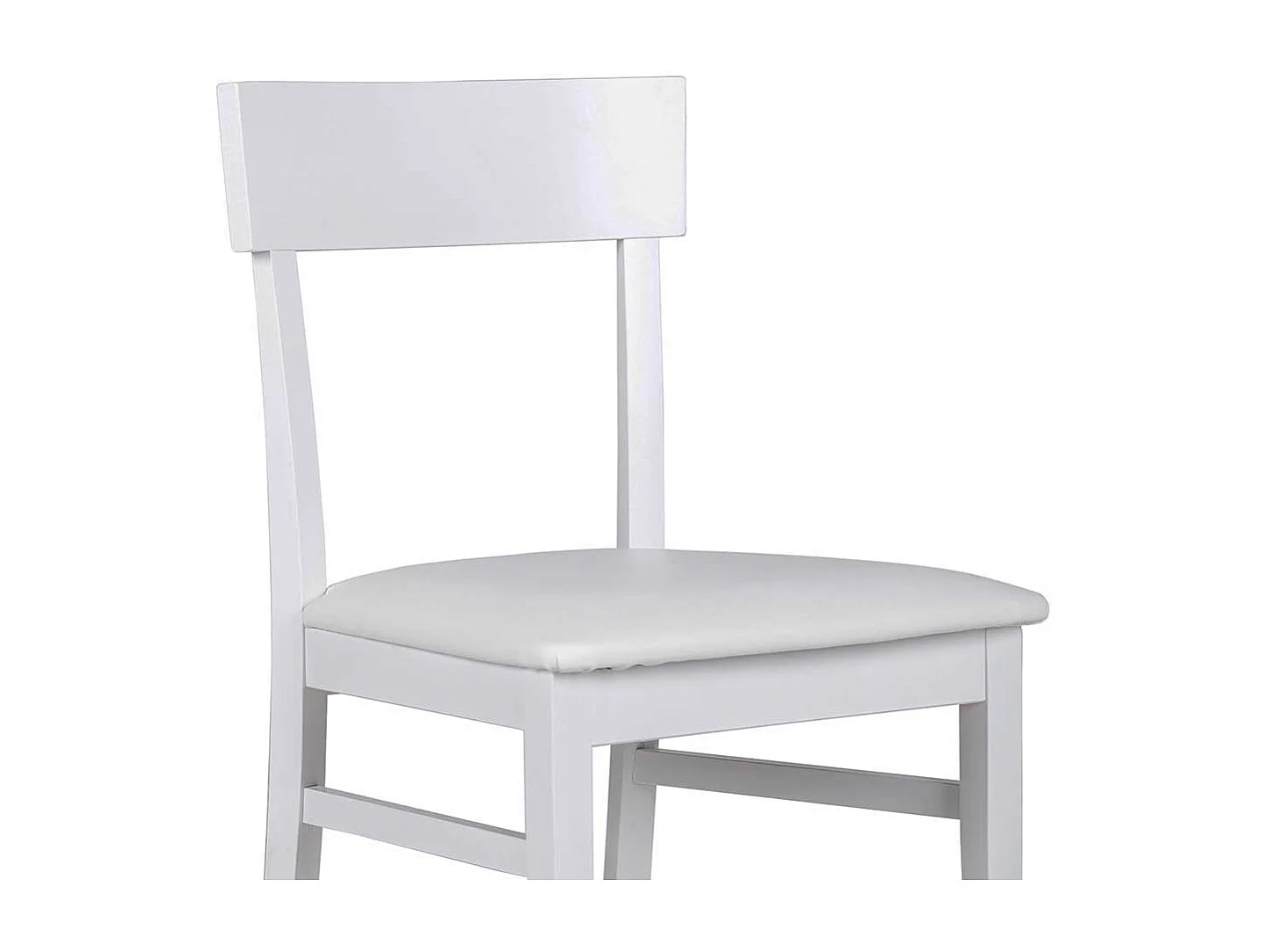 Holzstuhl Set in Weiß Buche Massivholz (2er Set)