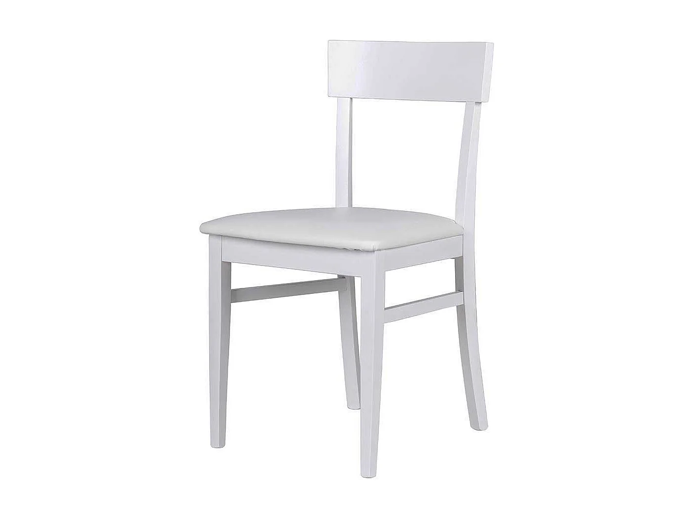 Holzstuhl Set in Weiß Buche Massivholz (2er Set)