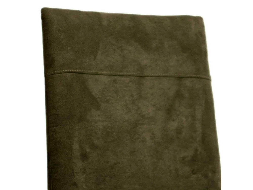 Polsterstuhl Microfaser in Dunkelgrün Eichefarben (2er Set)