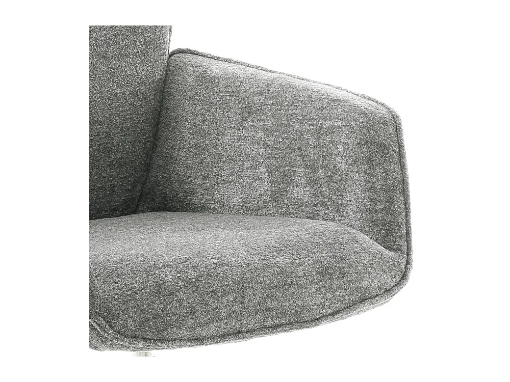 Armstuhl Polsterstuhl um 360 Grad drehbar aus Chenillegewebe (2er Set)