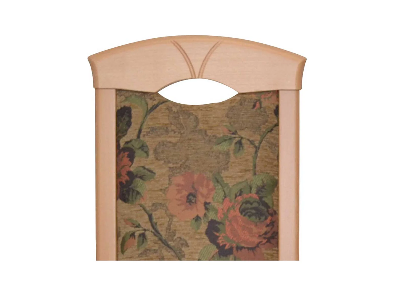 Polsterstuhl Esszimmer Buche mit Blumen Motiv Braun (2er Set)