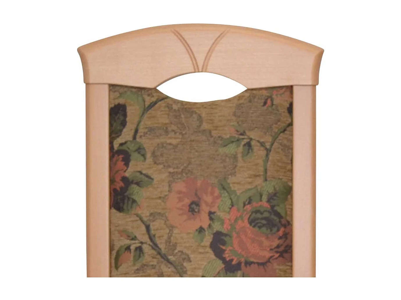 Polsterstuhl Esszimmer Buche mit Blumen Motiv Braun (2er Set)