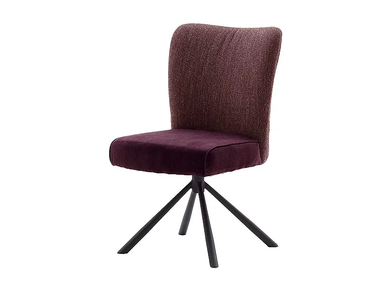 Polsterst�hle in Dunkelrot drehbar (2er Set)