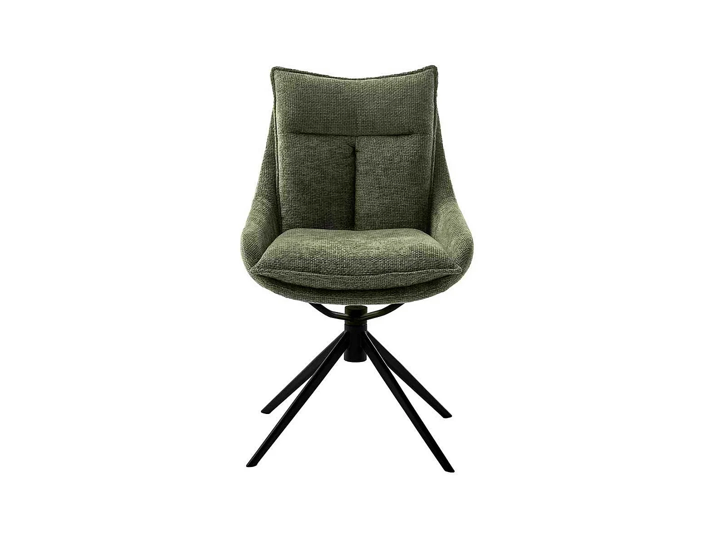 Esstisch Stühle in Oliv Grün Gestell aus Metall (2er Set)
