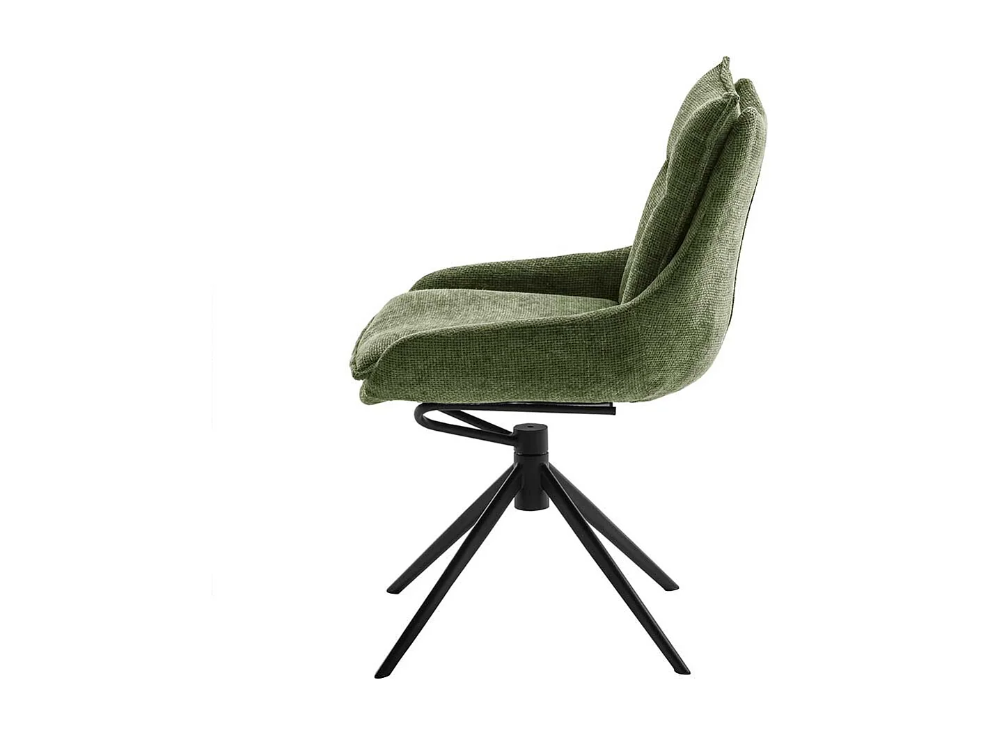 Esstisch Stühle in Oliv Grün Gestell aus Metall (2er Set)