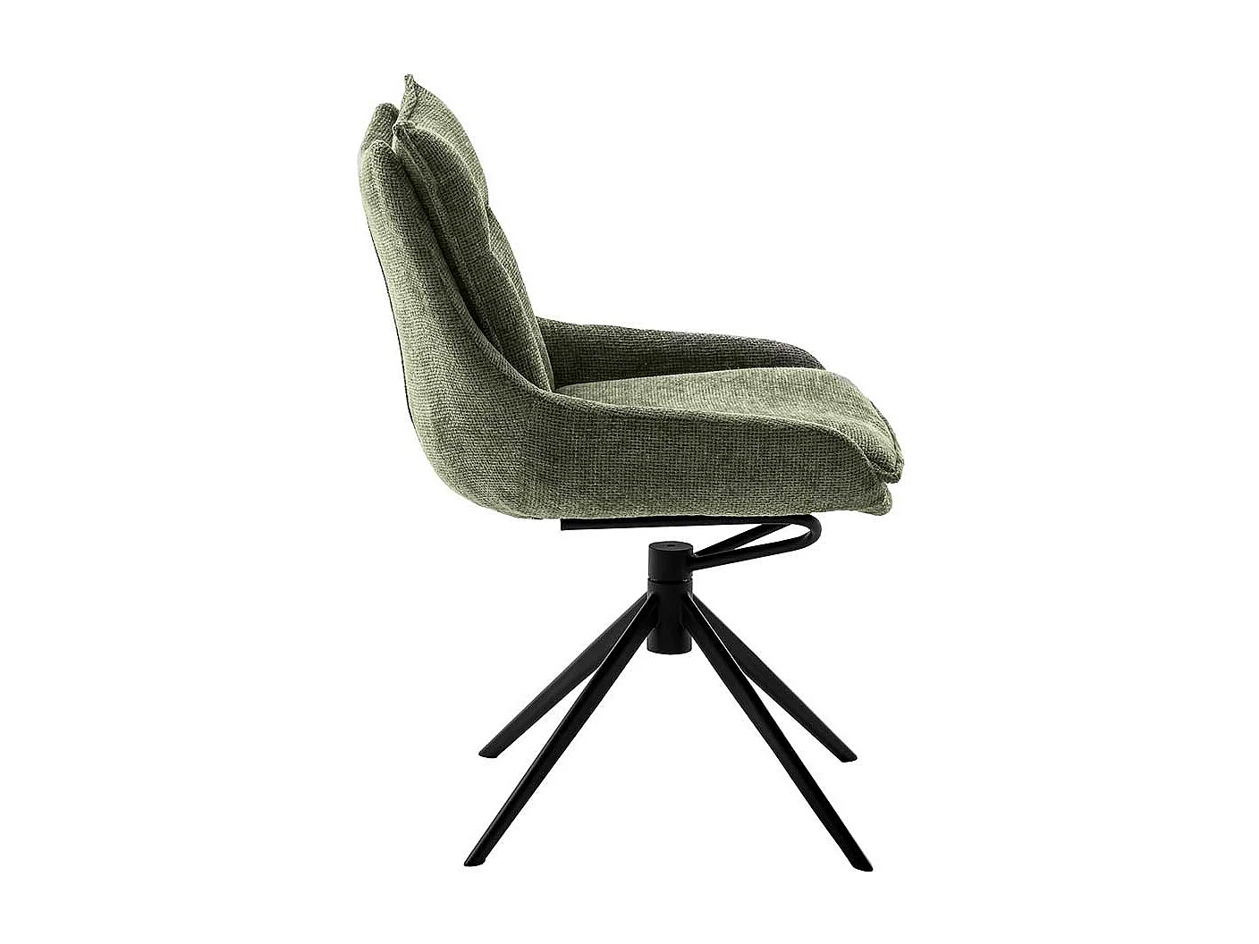 Esstisch Stühle in Oliv Grün Gestell aus Metall (2er Set)