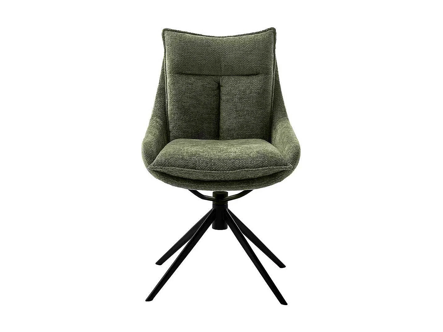 Esstisch Stühle in Oliv Grün Gestell aus Metall (2er Set)